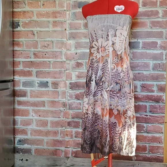 3 for $30 Lapis strapless sun dress. Anthropologie. - Picture 1 of 3